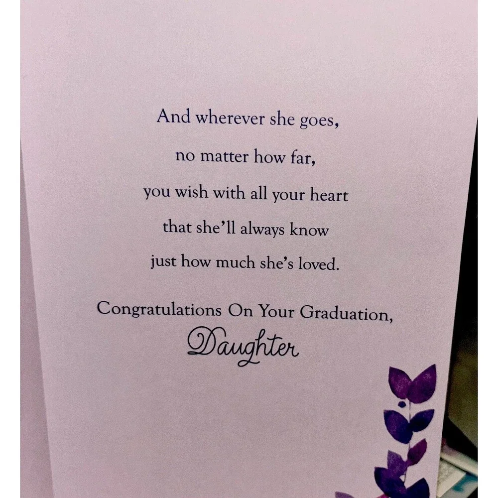 Hallmark Graduation Card for Daughter | Elegant Floral Keepsake